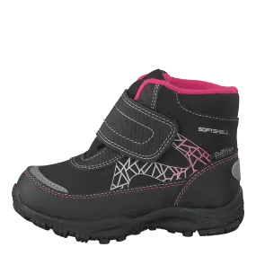 430-2962 Waterproof Warm Lined Black/fuchsia