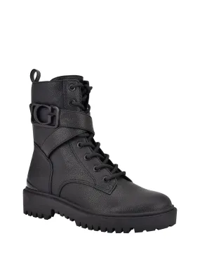 Black Orana Chunky  Combat Boots