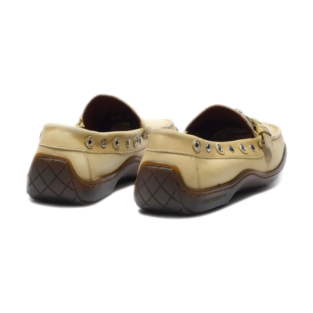 Donald J Pliner Loafers Leather Brown Colour For Women