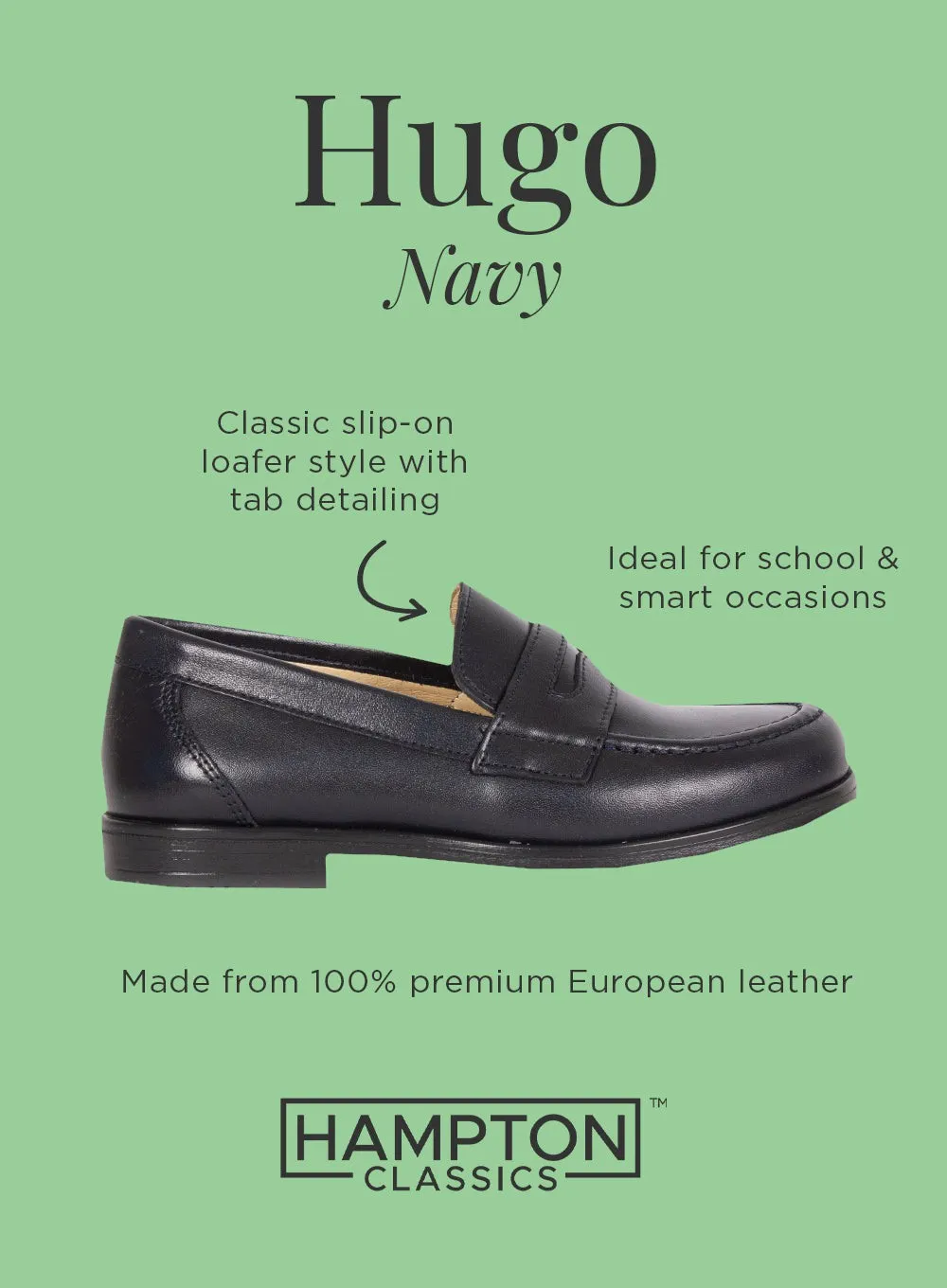 Hampton Classics Hugo Loafer in Navy