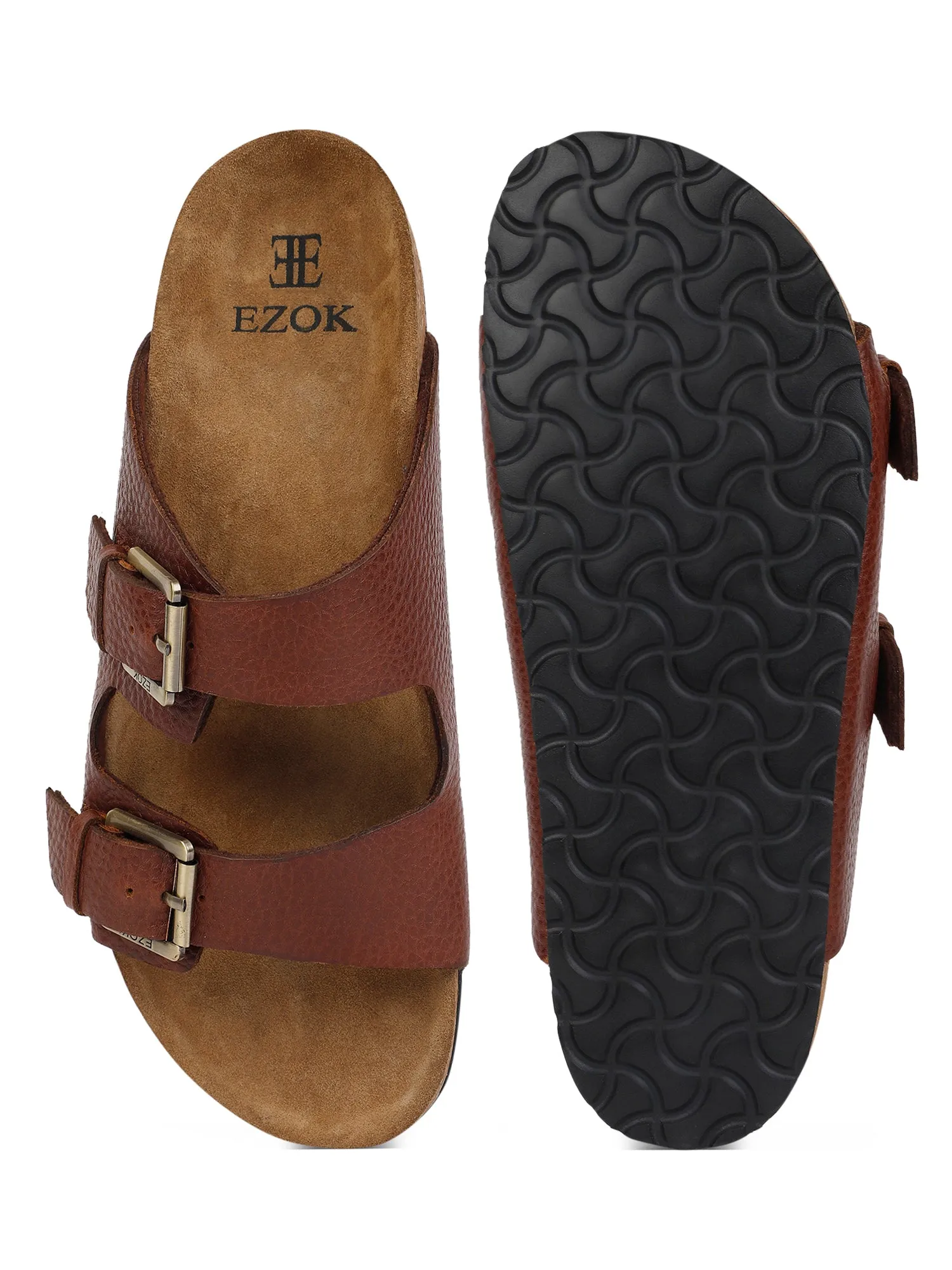 Leather Brown sandal for men