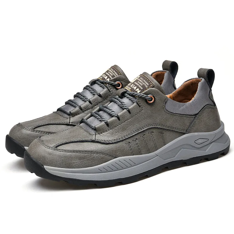 Microfiber Leather Men's Formal Walking Shoes Grey | 1299