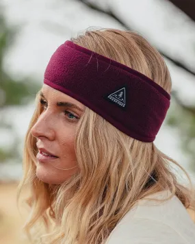 Roamer Recycled Polar Fleece Headband - Windsor Wine