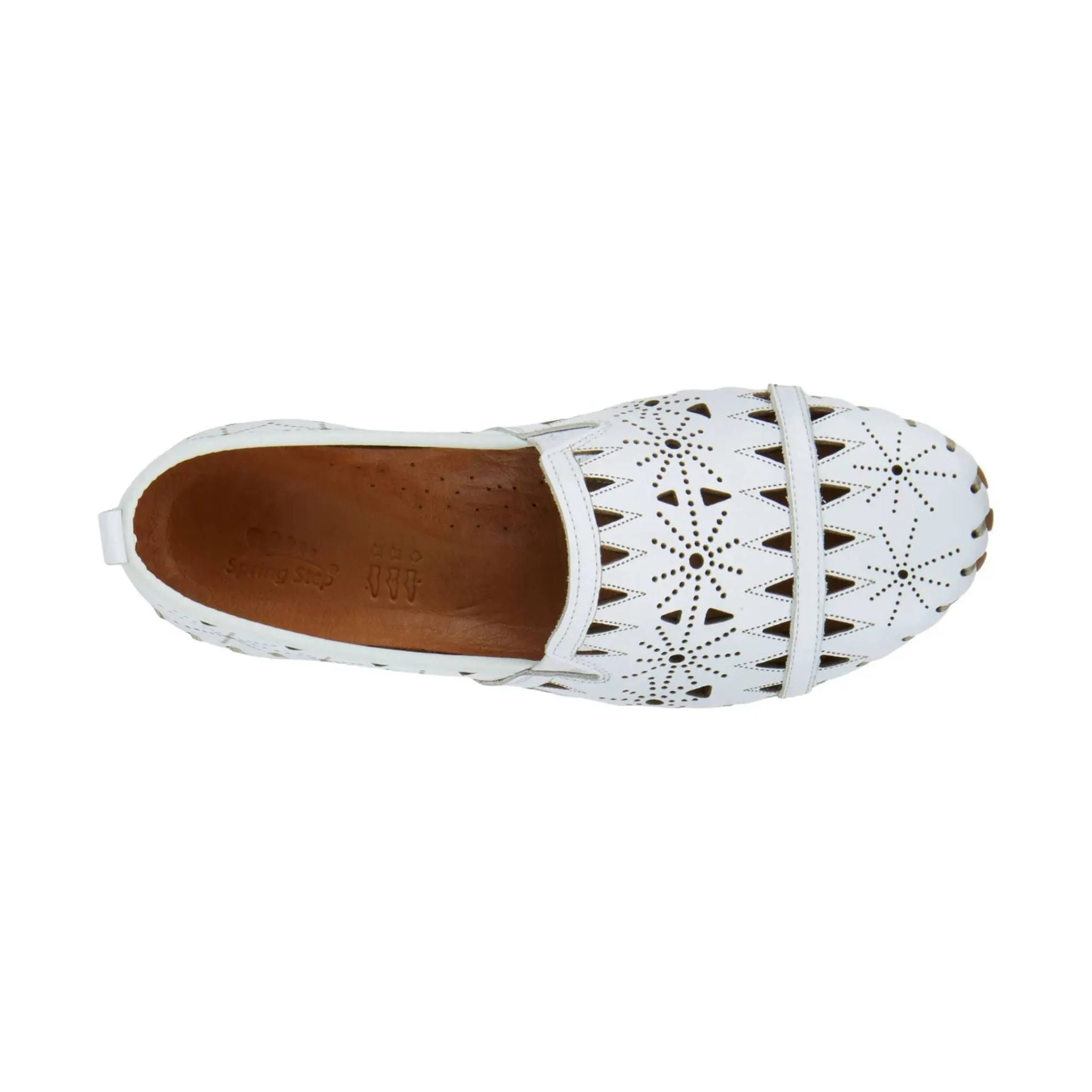 Spring Step Women's Fusaro Loafer Shoes - White