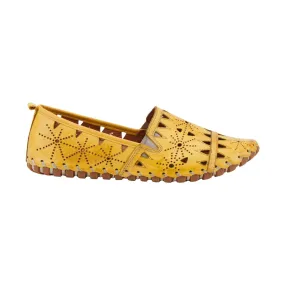 Spring Step Women's Fusaro Loafer Shoes - Yellow