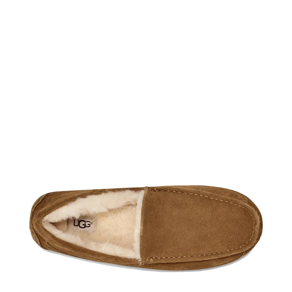 UGG Men's Ascot Suede Moccasin Slipper in Chestnut