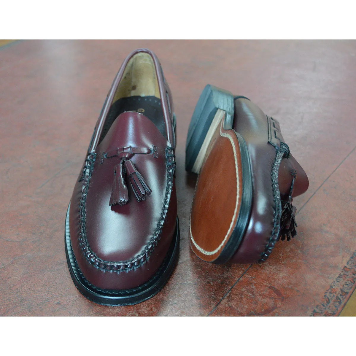 Weejuns Larkin Tassel Loafers Wine Leather