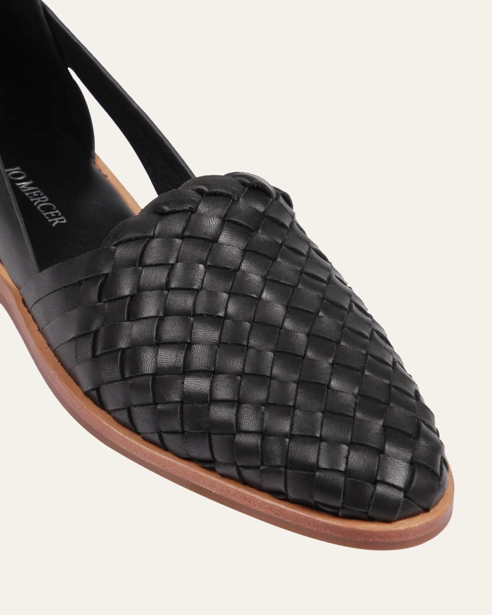 WISDOM CASUAL FLATS BLACK LEATHER